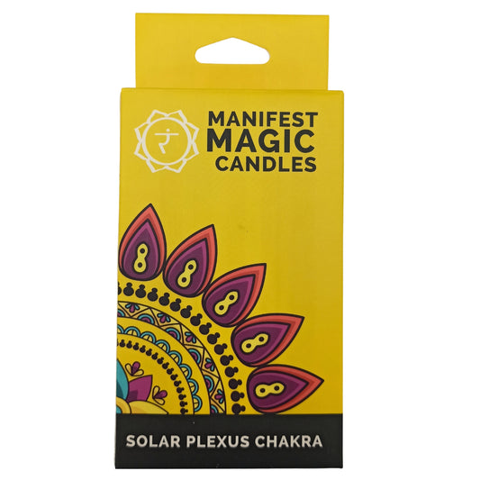Bougies magiques Manifest (paquet de 12) - Jaune - Chakra du plexus solaire