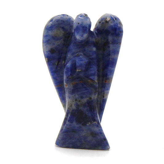 Ange en pierre sculpté à la main Sodalite